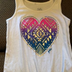 Justice heart tank top
